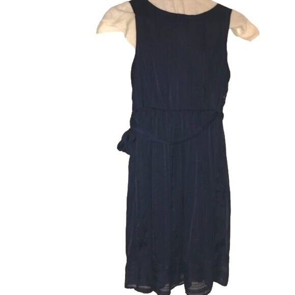 Dress Barn Dresses & Skirts - Dress Barn Luxe By Carmen Marc Valvo Womens Dress Navy Blue Size 14 NWOT